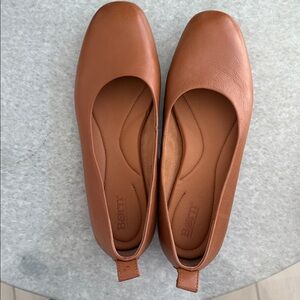Born Tan Leather Ballet Flats